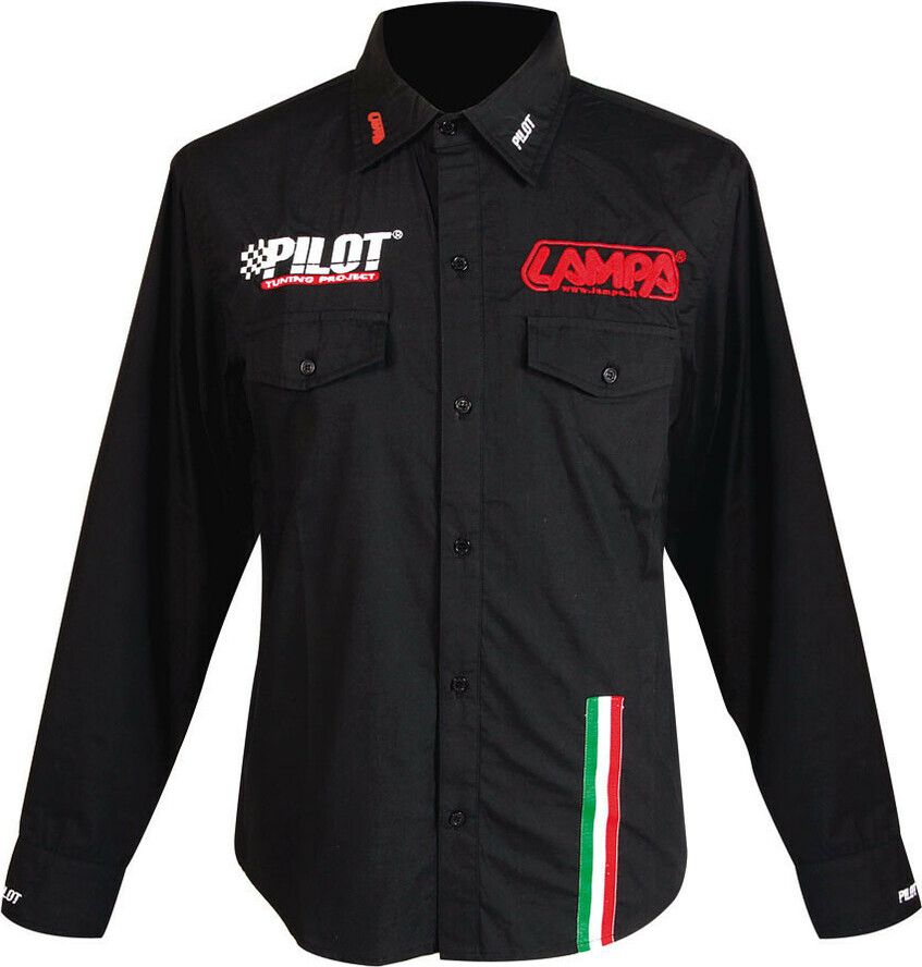 Hemd Lampa langer Arm, schwarz - XXXL 99316