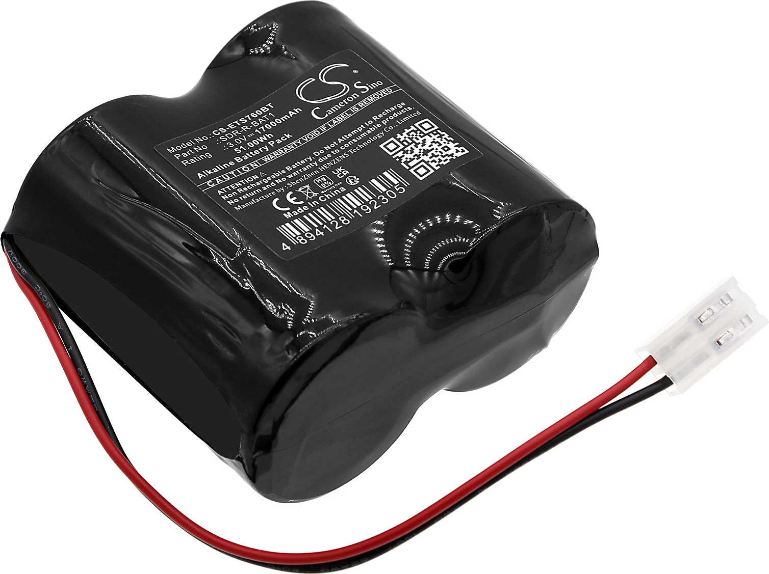 TECHTEK Akku Kompatibel mit [Eaton] 760ES alarm, Scantronic 760SB Ersetzt SDR-R-BAT1