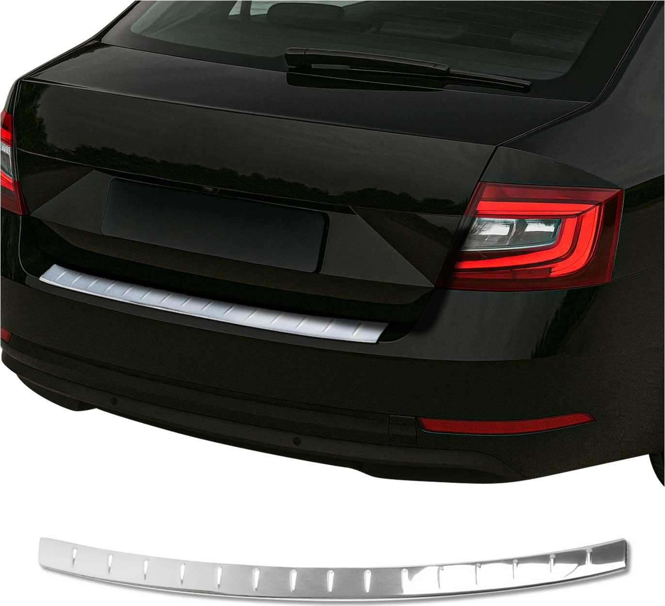 Protection De Pare-chocs Arrière En Acier Inoxydable Chromé Pour Skoda Octavia 3 Kombi | 2017-2020 (Facelift