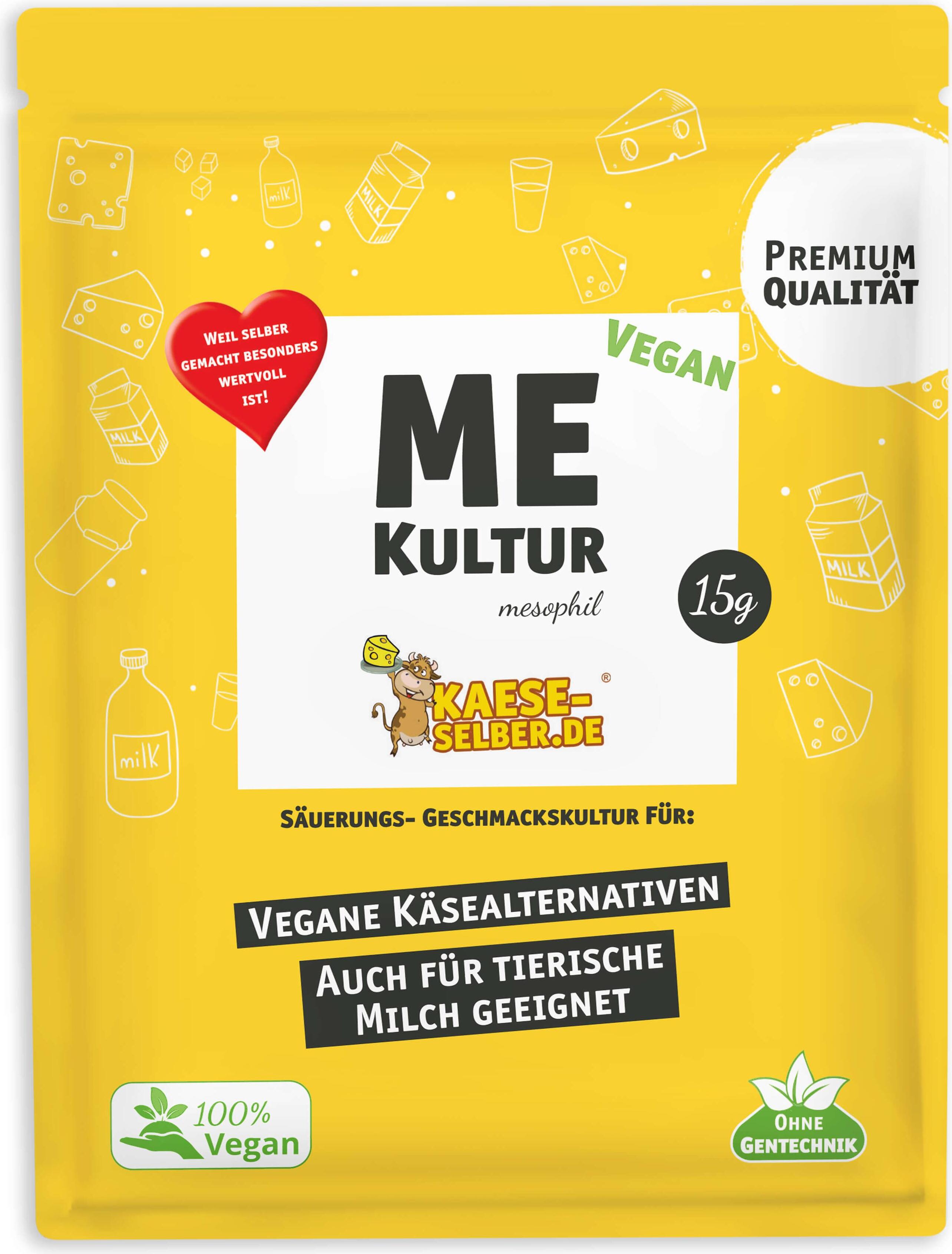 KAESE SELBER ME Vegan Mesophilekultur für veganen Keese, Frischkeese uvm.