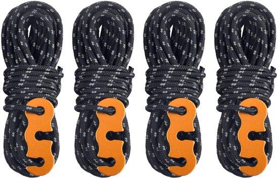 OEM Paracordtouw mit Spanner für Zeltsegel, Camping (schwarz) 2026