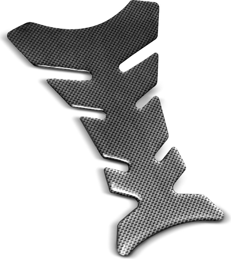 Zaddox Tankpad Motorrad / Tankschutz Fishbone Aufkleber # universal Carbon Lo A140484