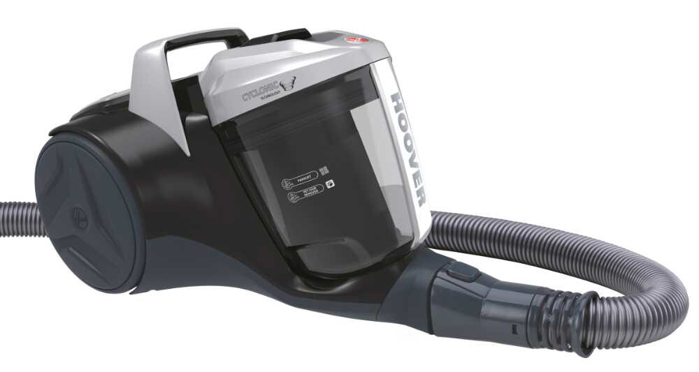 Hoover Breeze BR32PET 011, 550 W, Cylindrový vysávač, Suchý, Bezvreckové, 2 L, EPA