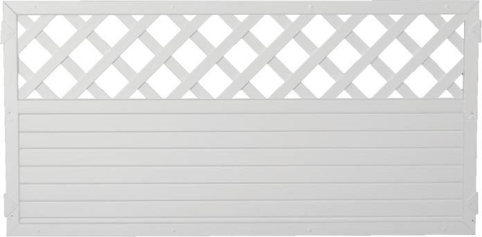 TETZNER & JENTSCH T&J LIGHTLINE Kunststoff Zaun Ranki 1800 x 900 mm, weiß Tetzner & Jentzsch GmbH