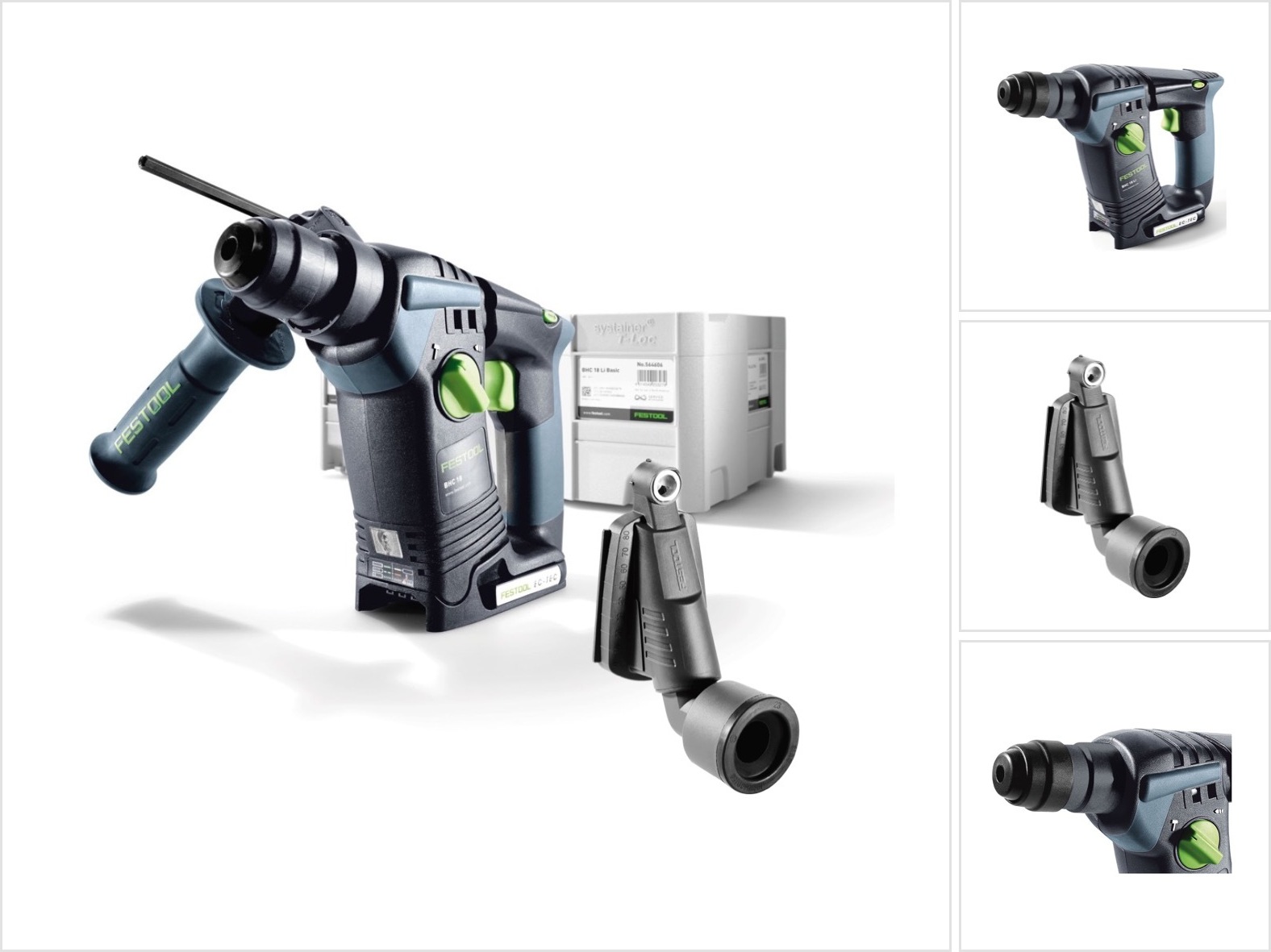 Festool BHC 18 Li Basic akumulátorové vŕtacie kladivo 18V ( 574723 ) 25Nm Brushless Solo in Systainer + vŕtacia hubica na prach - bez akumulátora, bez nabíjačky