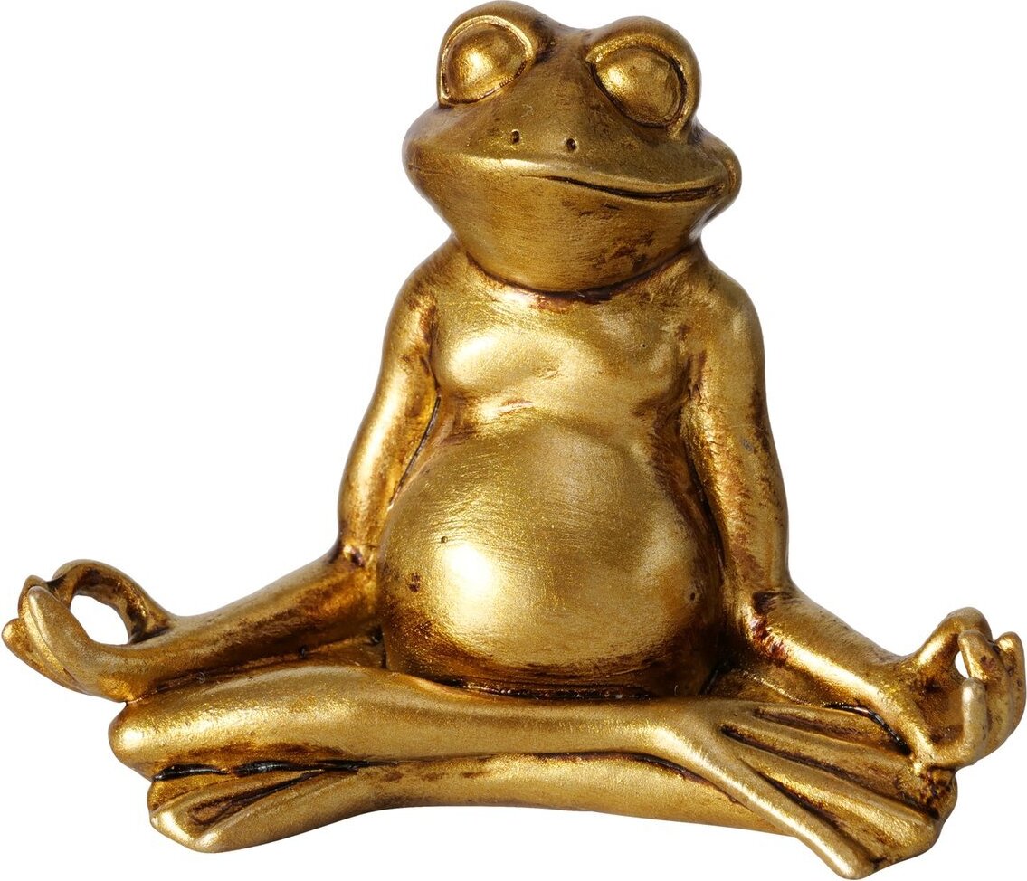 3erSet YogaFrösche Morty in Gold Kaufland.de