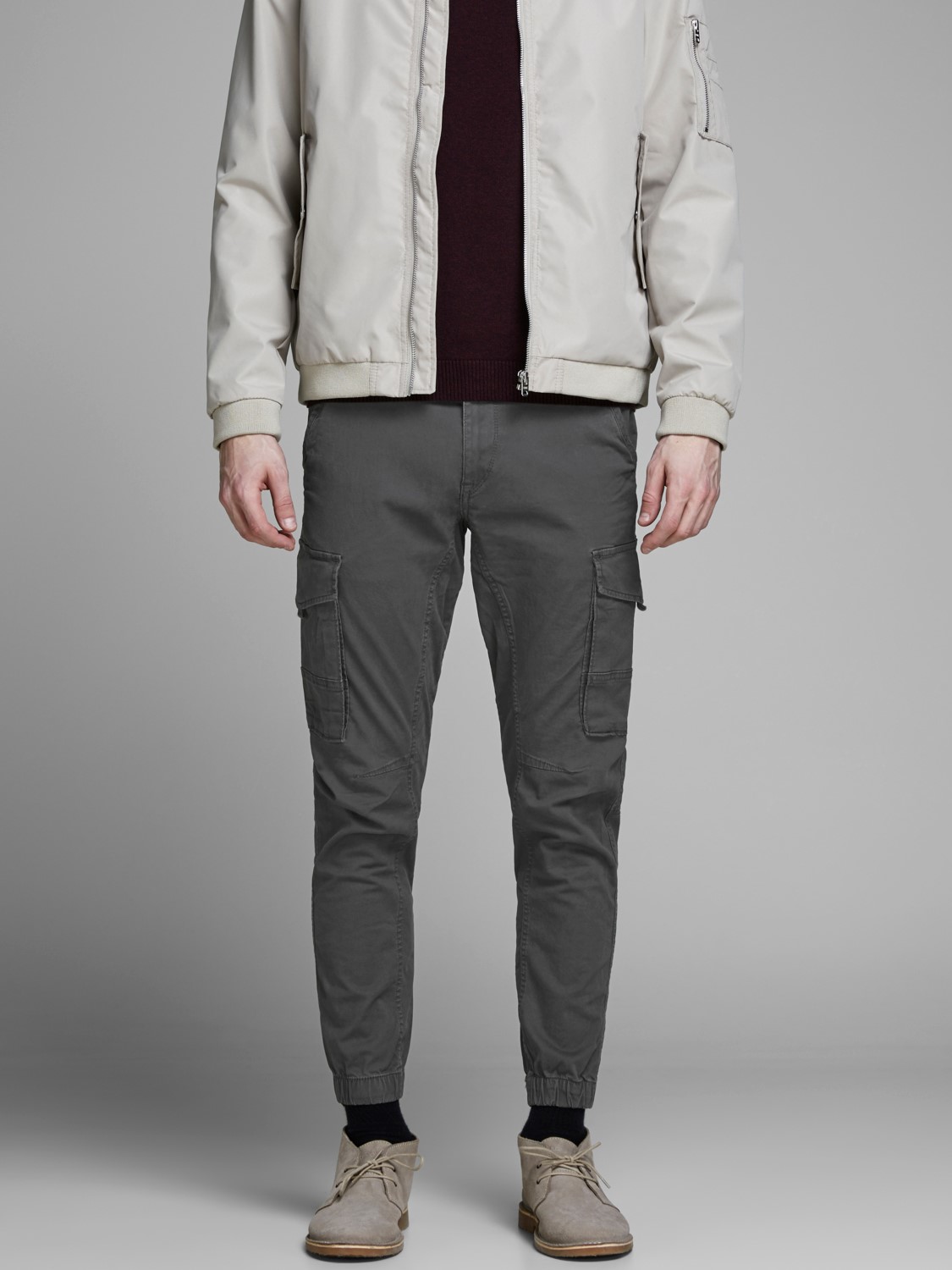 Herren Hose Twill Hose Cargo Jogger Pants JACK & JONES | PAUL JJ FLAKE AKM 542