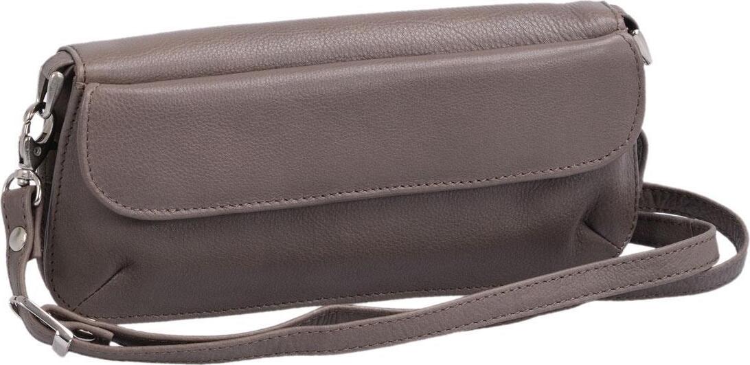 Clutch Cilinie grau, Leder Lederclutch 7843042