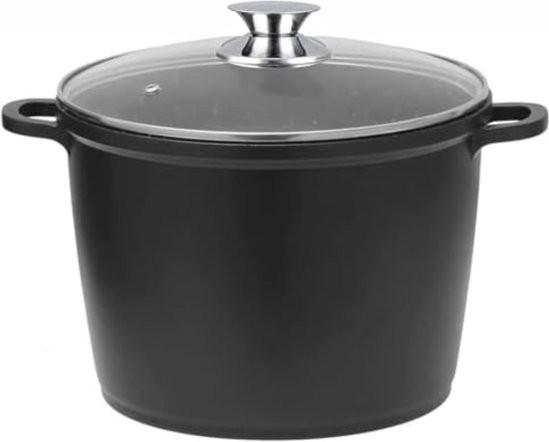 Merkloos Suppentopf 10 Liter - Suppentopf Induktion - Suppentopf 10 Liter für Induktion - Suppentopf - Suppentöpfe - 32 cm - Schwarz 102567-0