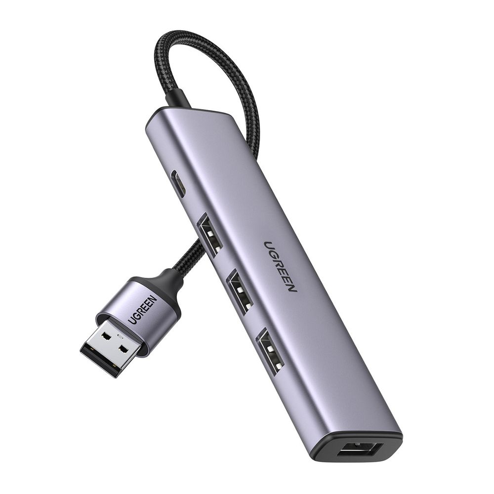 Ugreen USB HUB Splitter - 4x USB 3.0 grau (CM473 20805)