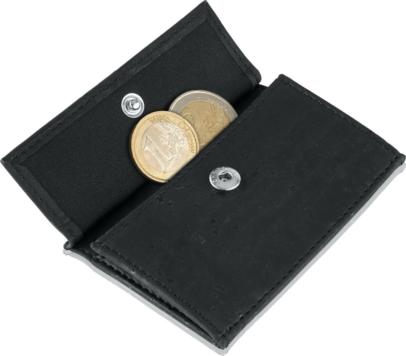 Slimpuro Coin Pocket mit RFID-Schutzkarte für ZNAP Slim Wallets 8 und 12 Druckknopf U7-PB7Q-763T