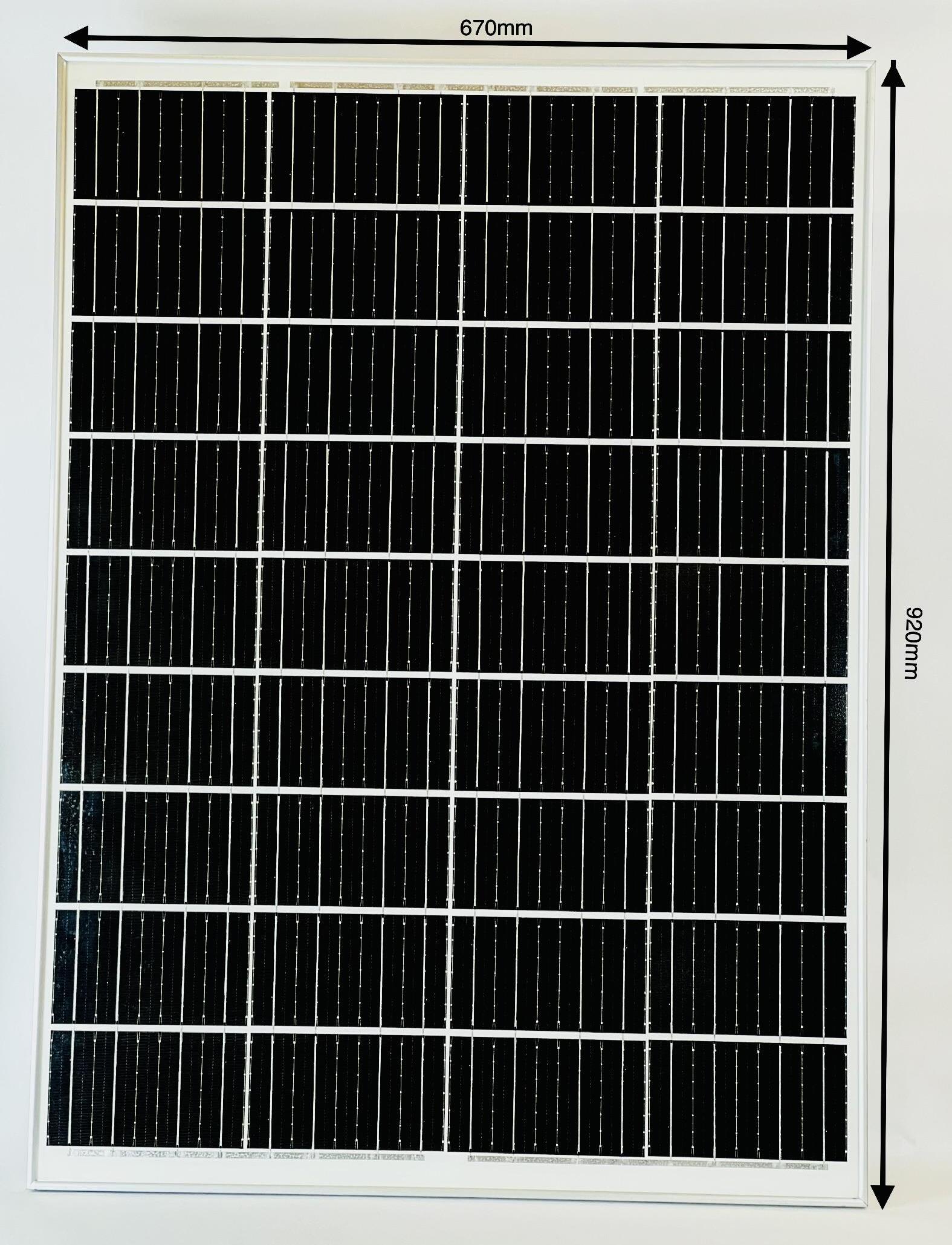edi-tronic 12V Solarmodul 100 W Solarpanel Solarzelle Monokristallin Solar mit 36 Zellen P100