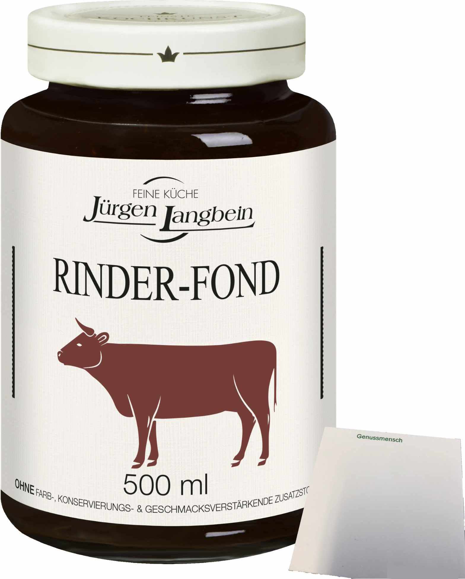 Jürgen Langbein Rinder-Fond (500ml Glas) + usy Block