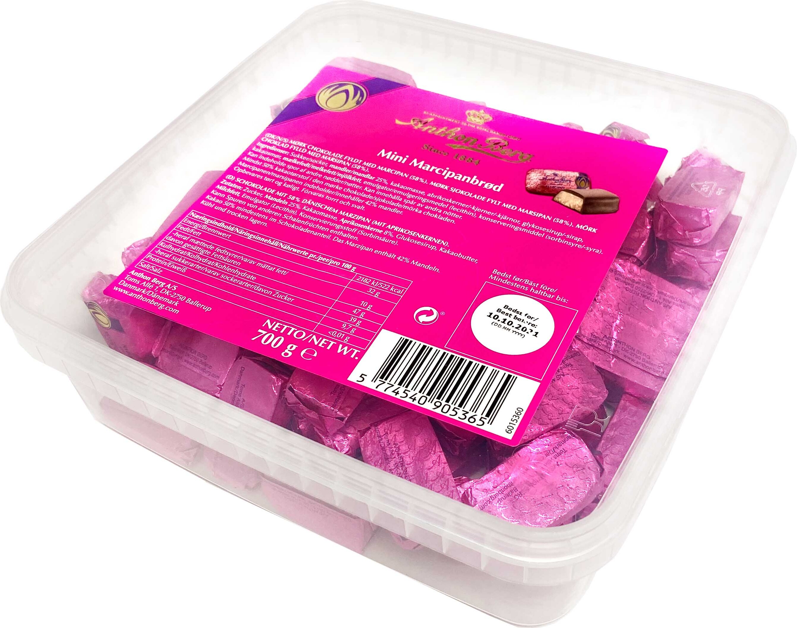 Anthon Berg Mini Marcipanbrød (Mini-Marzipan-Riegel) 700g