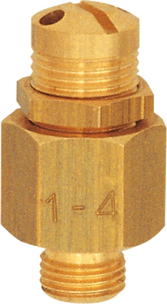 Riegler Mini-Abblasventil, Messing, G 1/4, Ansprechdruck 10,0 - 18,0 bar 218.24