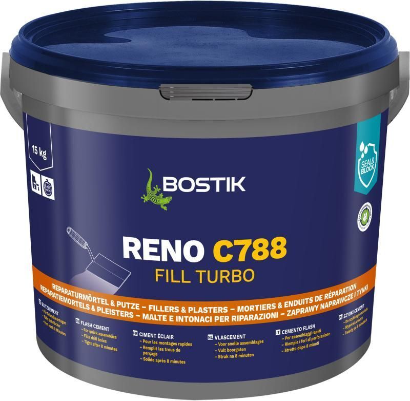 Bostik Reno C788 Fill Turbo 15kg Eimer Bliz-Schnellzement Schnellmontagemörtel 30621751