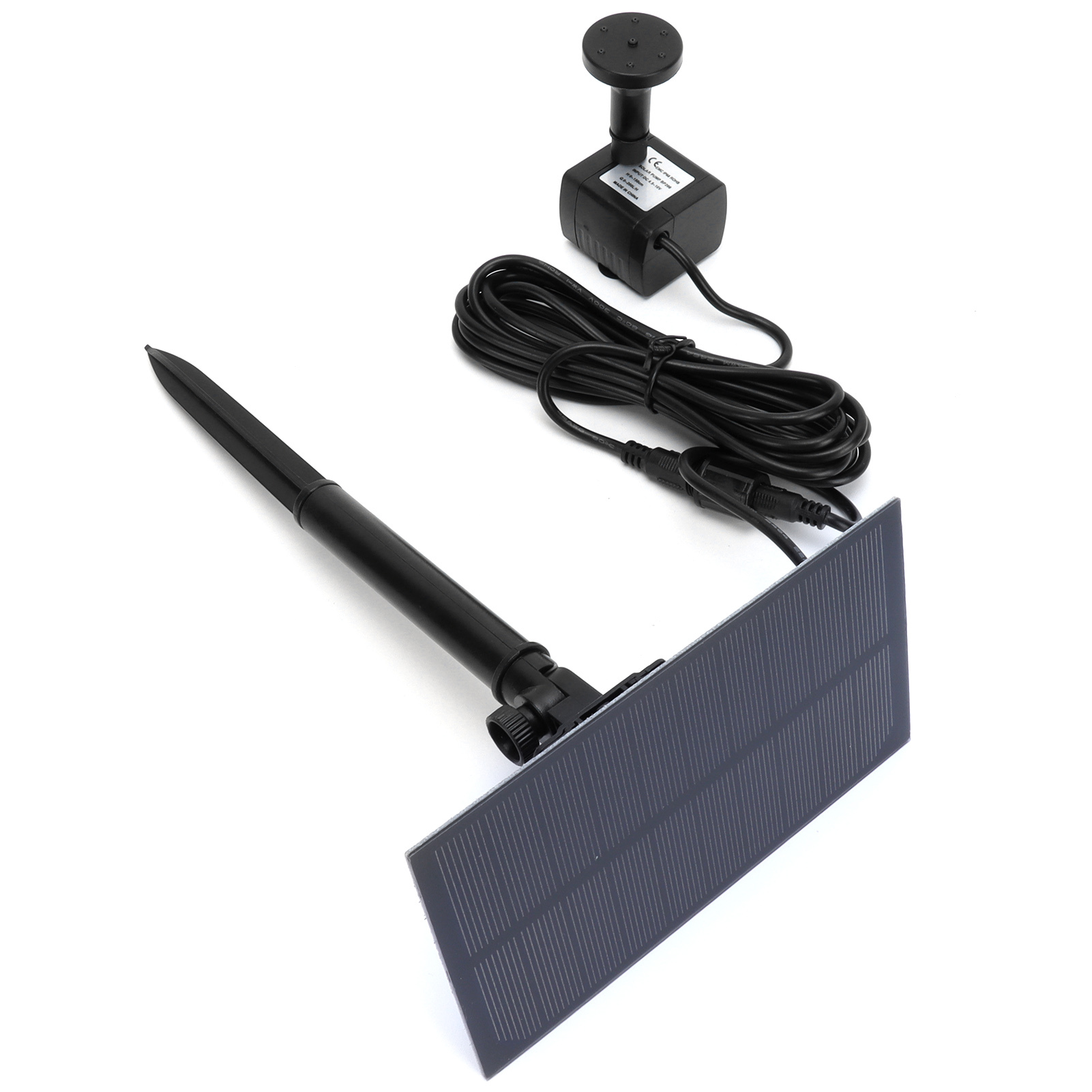 Cocosity Wasser-Brunnen,Solar-Brunnen,Vogelbad-Brunnen,Teich-Brunnen,Brunnen-Pumpen-Set,Gartendekoration