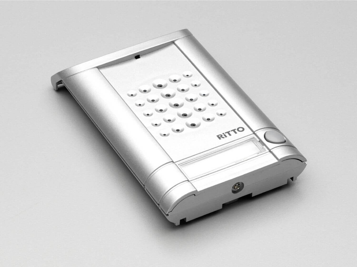 Ritto 1271937 Minivox Tuerstation (1 Taste) Weiss Alu