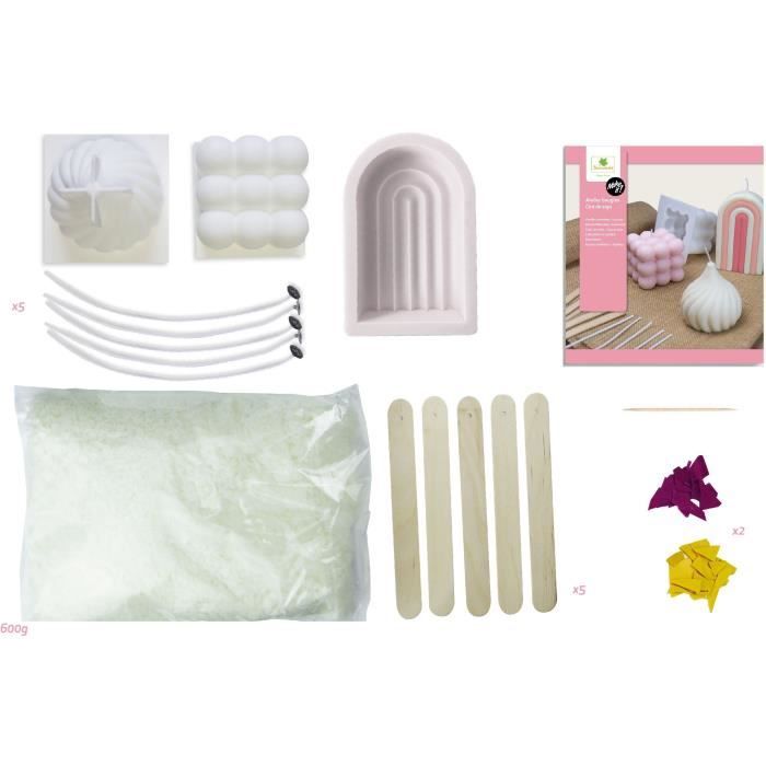 AS Discount Sycomore Kerzen selber machen Set - Kreatives Sojawachs Bastelset SYCMAK004