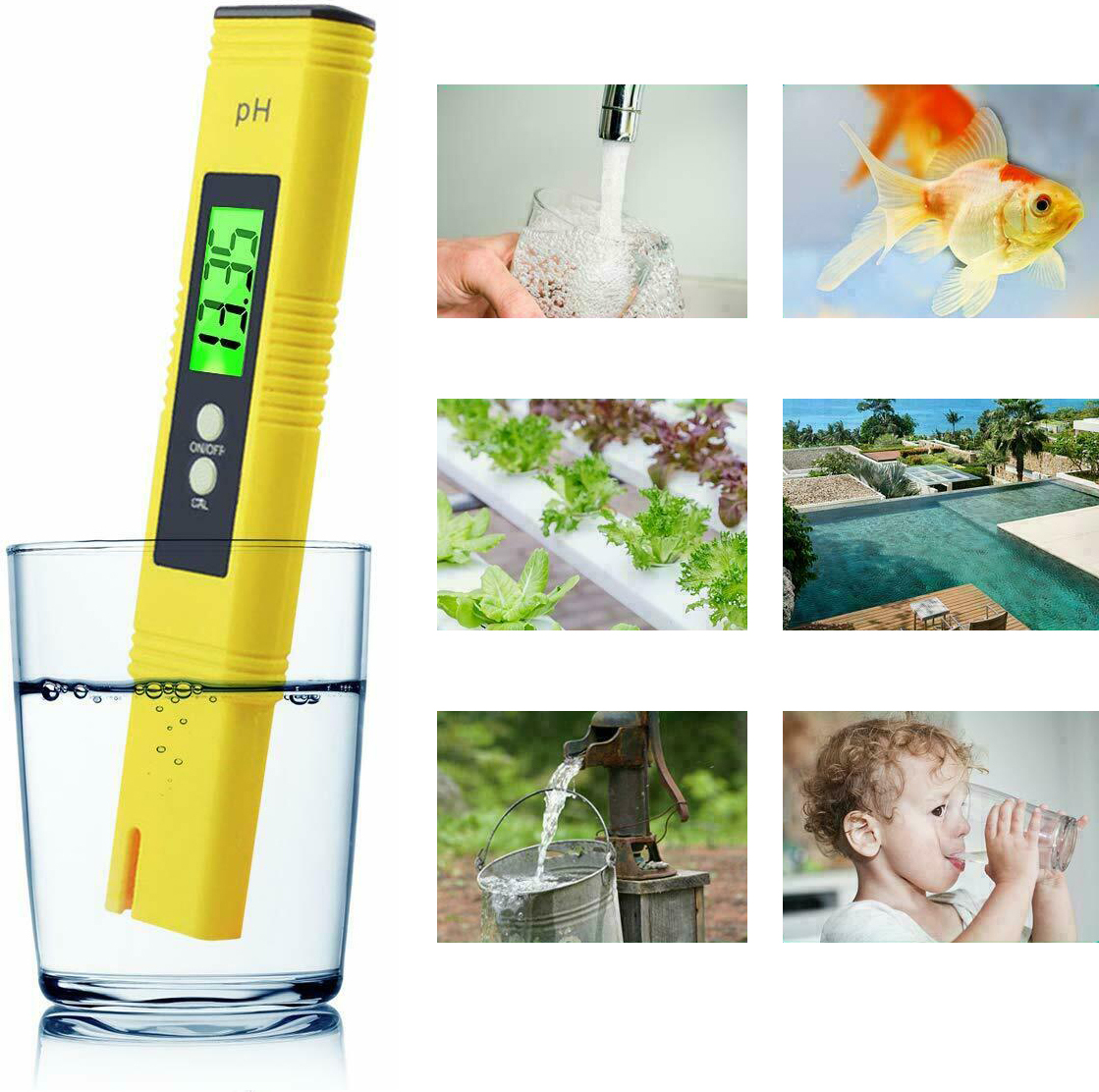 L41C Bolwins Digital LCD PH TDS EC Messgerät Tester Pen Trinkwasser Wassertester Prüfer