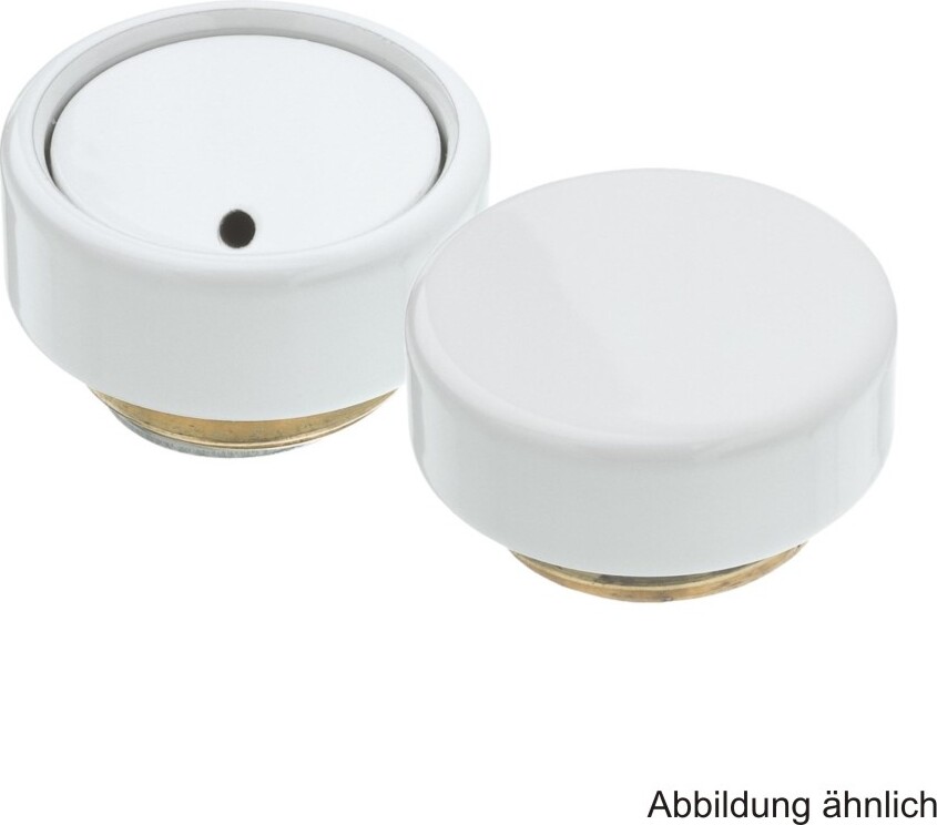 Hummel Set Entlüftungsv. u. Stopfen 1/2" m. Schutzkappe u. Justierhilfe weiss 2400000190