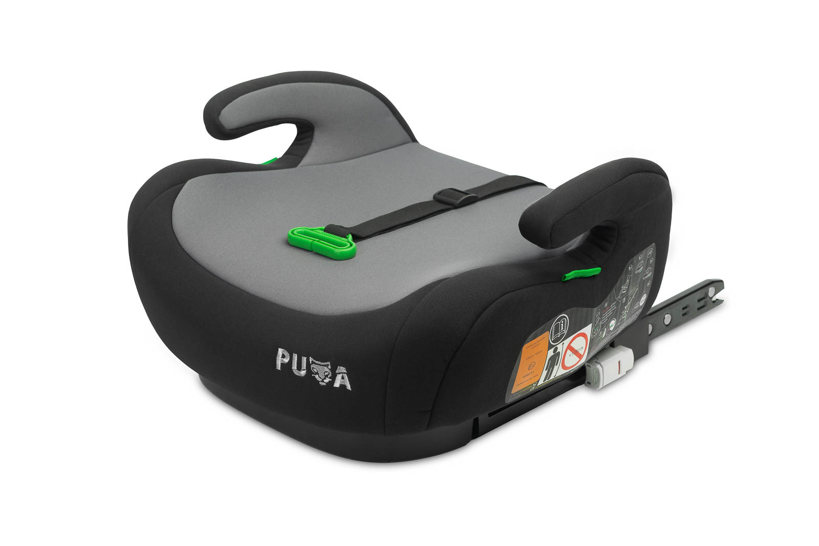 CARETERO Autositz Kinder Autokindersitz Puma, ISOFIX, 125-150cm - Schwarz TERO-3184