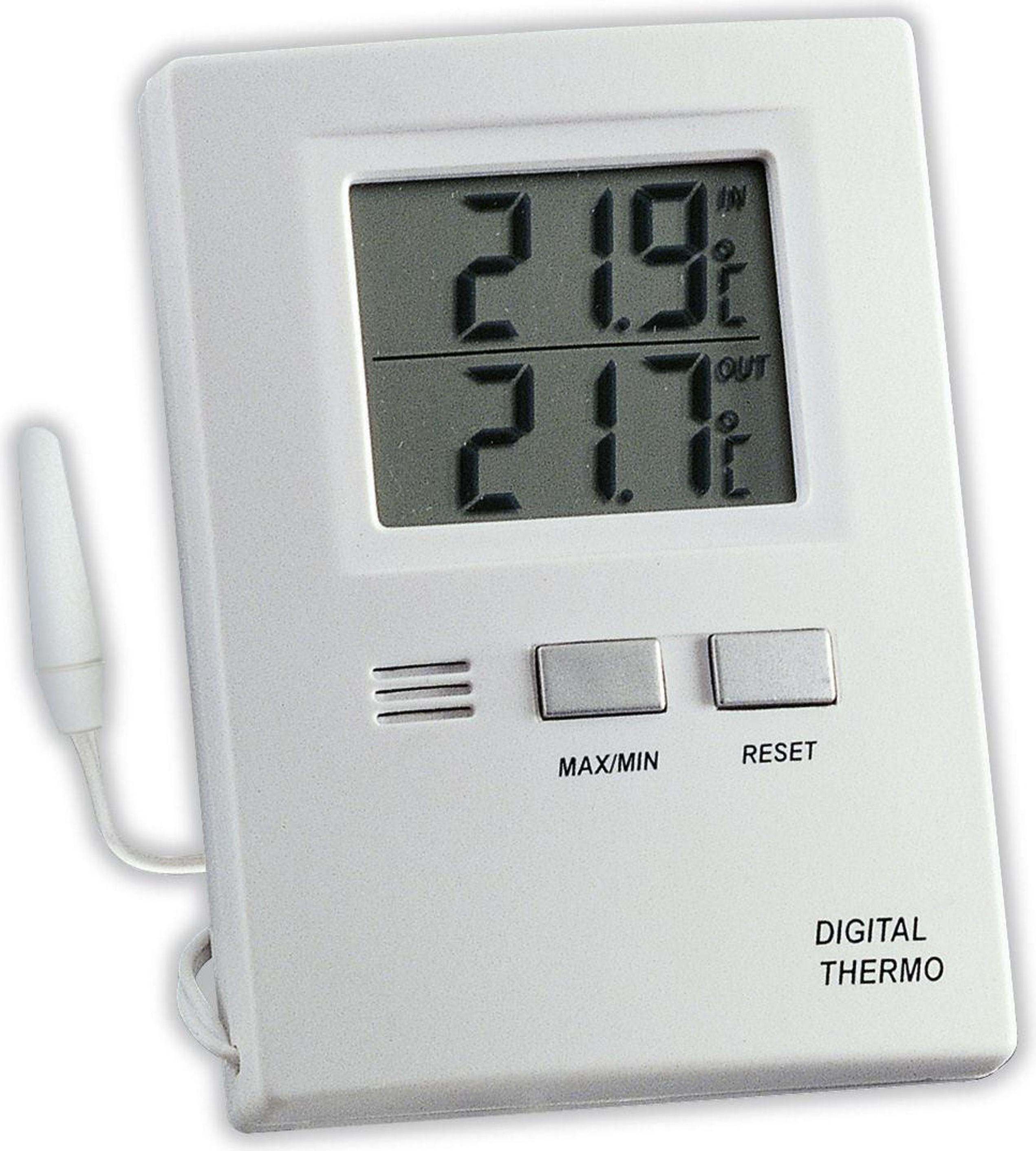 TFA 12.3010 Thermometer – Für Innen Und Außen – Weiß, Witterungsbeständig, Mit Flüssigkeit