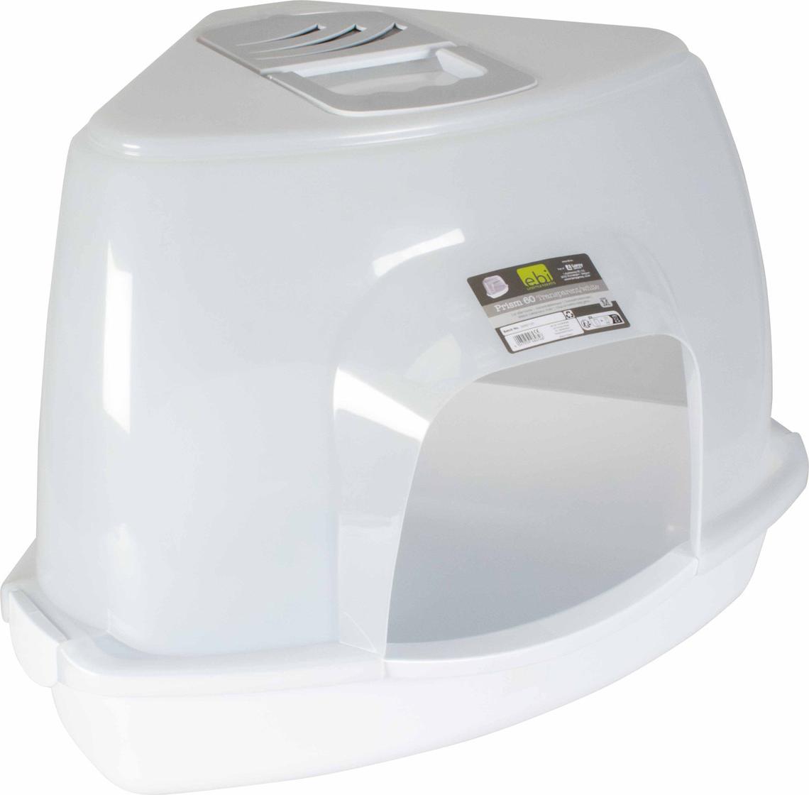 Prism Ray Bac à litière Europet Bernina Prism transparent/blanc,