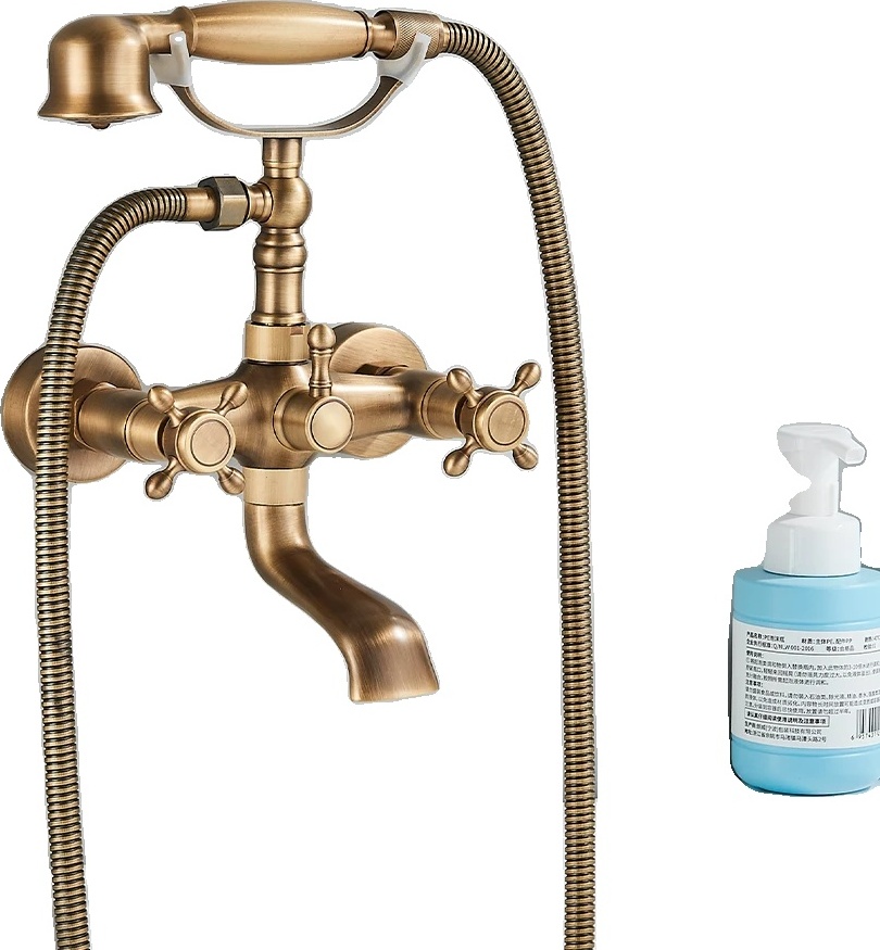 OEM Badewannenarmatur, gebrstete Oberflche, Dualsteuerung, Antikes Messing B 2390