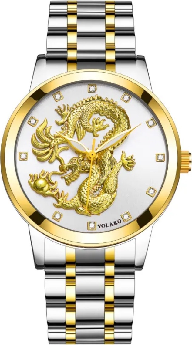 Uhr Dragon - Silber für Herren | Starke Symbolik KP33715