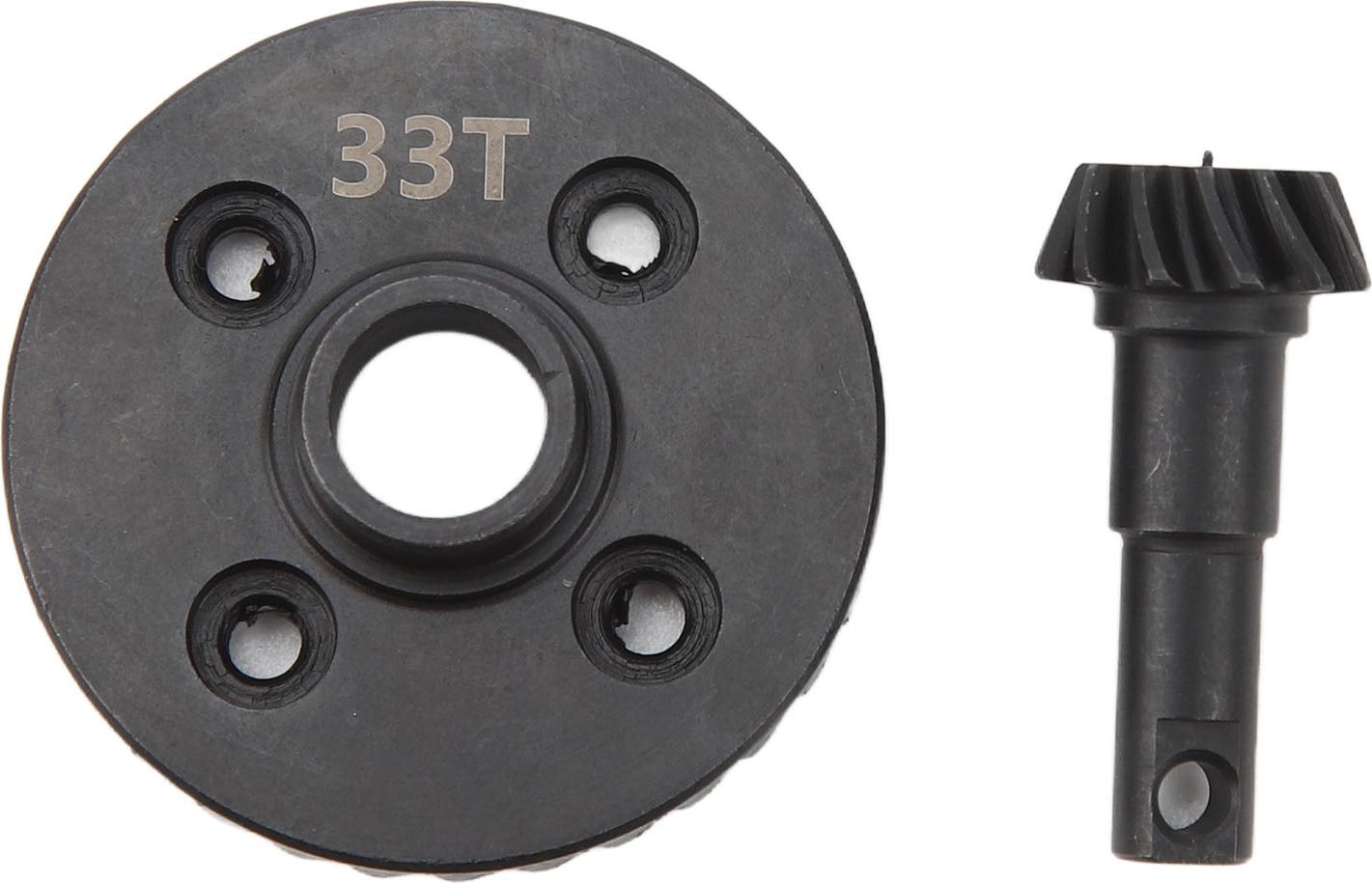 Gistuch RC Diff Gear Stahl Hochfester Differenzialring und Ritzel für 1/10 ferngesteuertes Auto 33T 12T