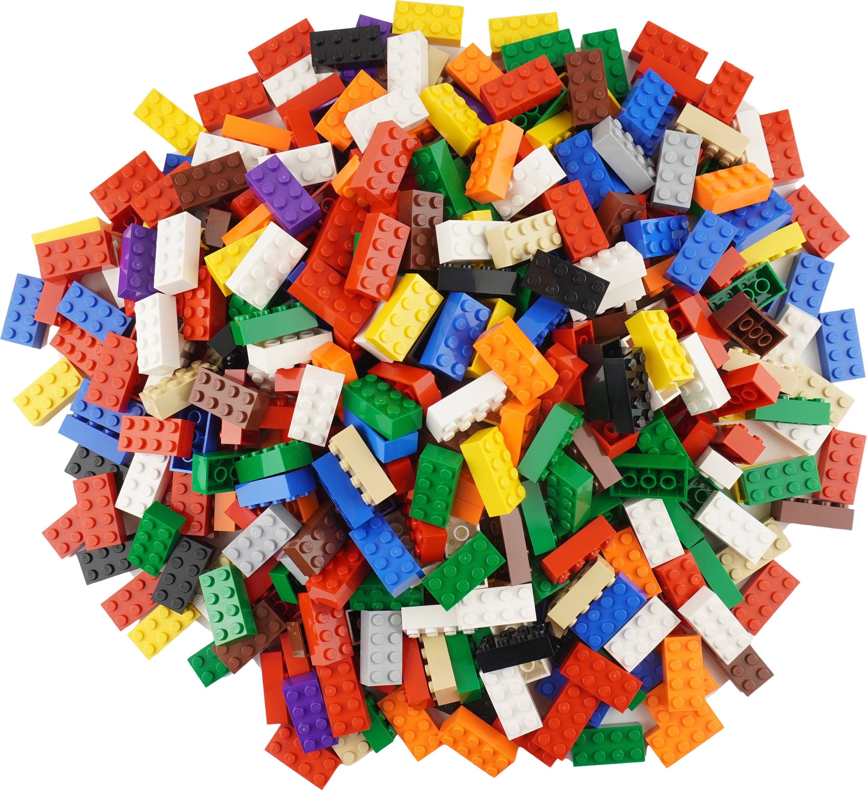 bunt gemischte 2x4 Steine