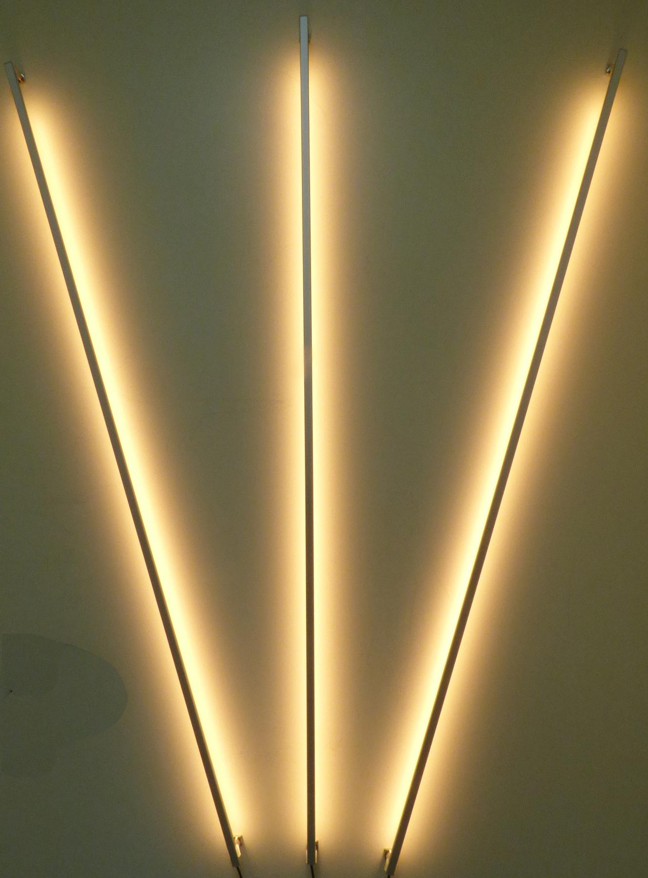 Xenon 1449 LED ALU Slim 3x1,00m direkt-indirektes Licht Netzteil Kalt Weiß