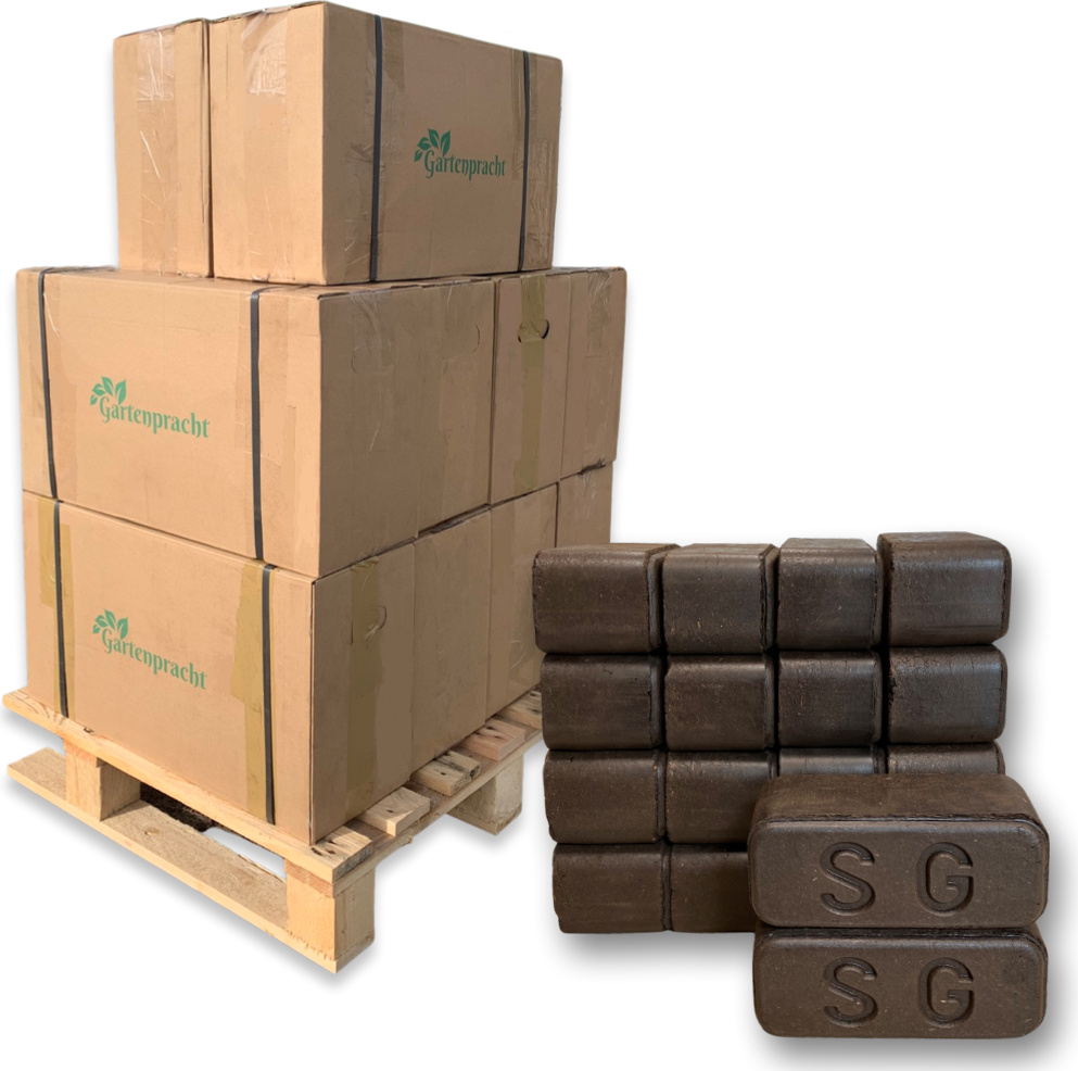 KUDRAS 300KG Palette Premium Torf Briketts aus DE. Vergleichbar Kohle Briketts Ofen Kamin Heizen 20011-HP