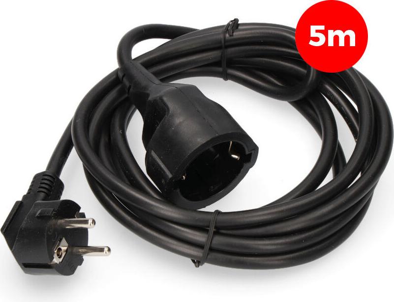 Verlängerungskabel EDM 23214 Schwarz 5 m