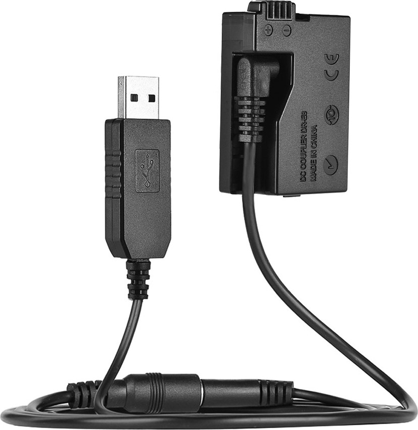 Andoer DR-E8 náhradná batéria s adaptérom USB na napájanie DC, náhrada za LP-E8 pre digitálne zrkadlovky Canon EOS 550D, 600D, 650D a 700D