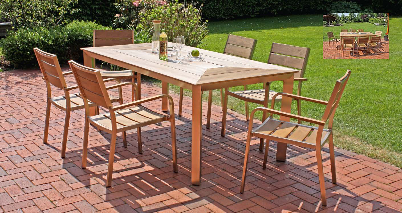 Garden Pleasure Tischgruppe Florence, 5-tlg. 305397-4B