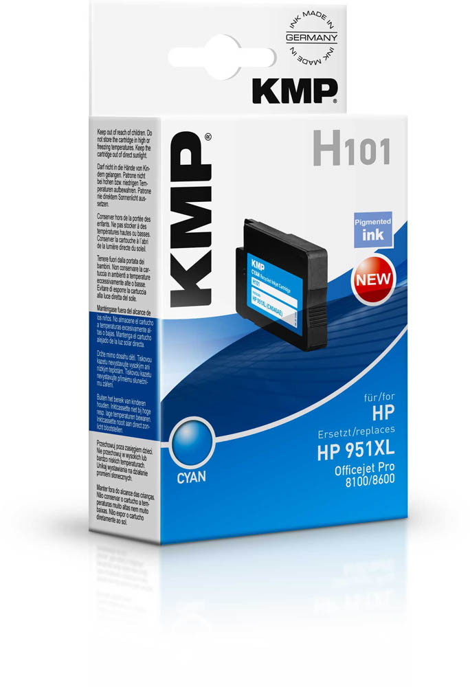 KMP H101 - 30 ml - azúrová - kompatibilná - atramentová kazeta (alternatíva k: HP 951XL)