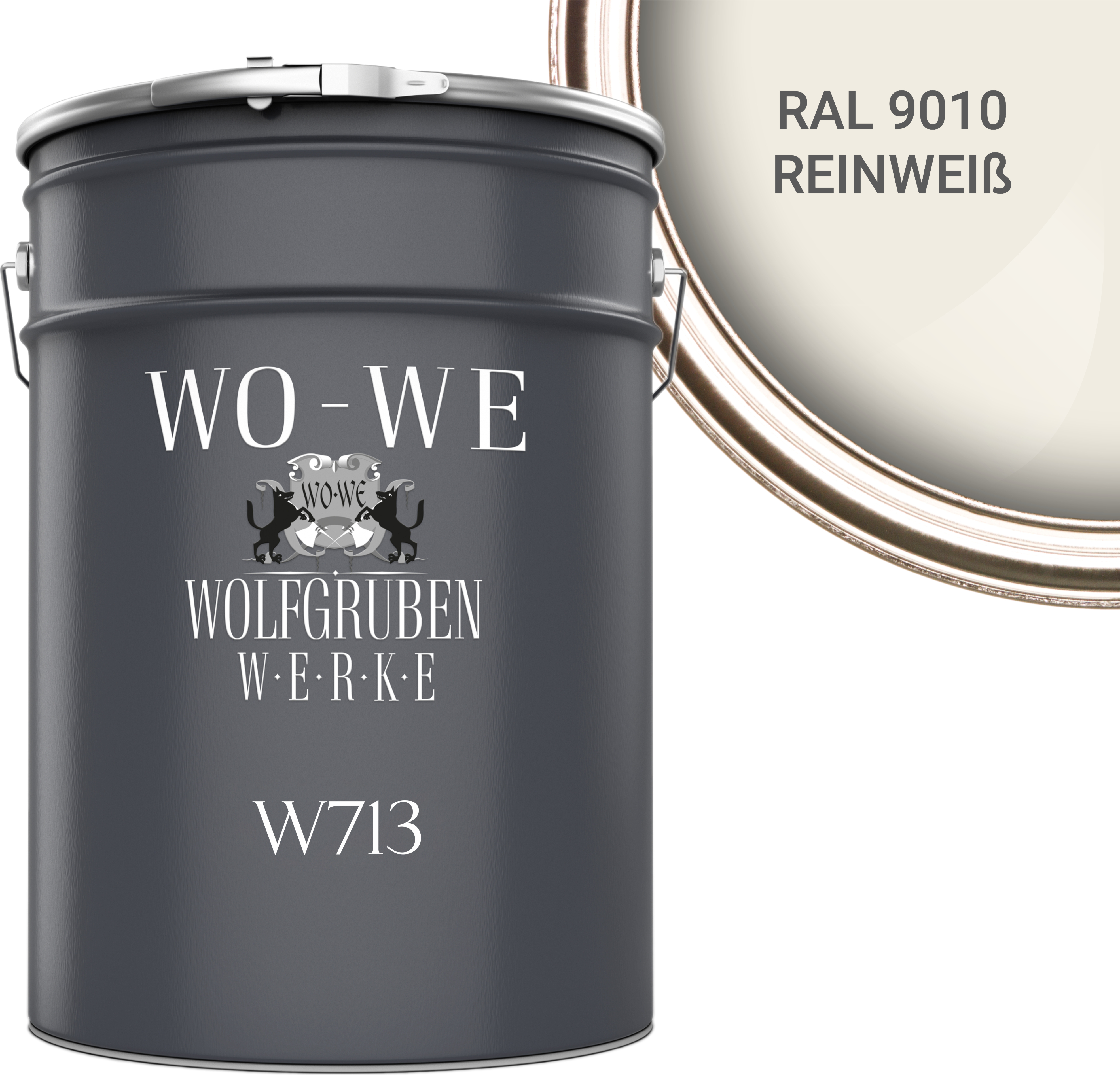 Fliesenlack Fliesenfarbe Wandfliesen WO-WE W713 Reinweiß ähnl. RAL 9010 - 2,5L