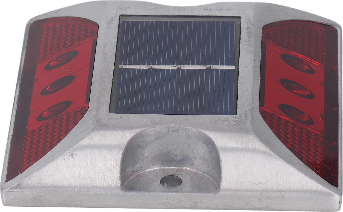 Solárne cestné kolíky Light Cast hliníkovej zliatiny pre príjazdovú cestu krok chodník schodisko vonkajšie IP68 vodotesné cestné Marker červené svetlo