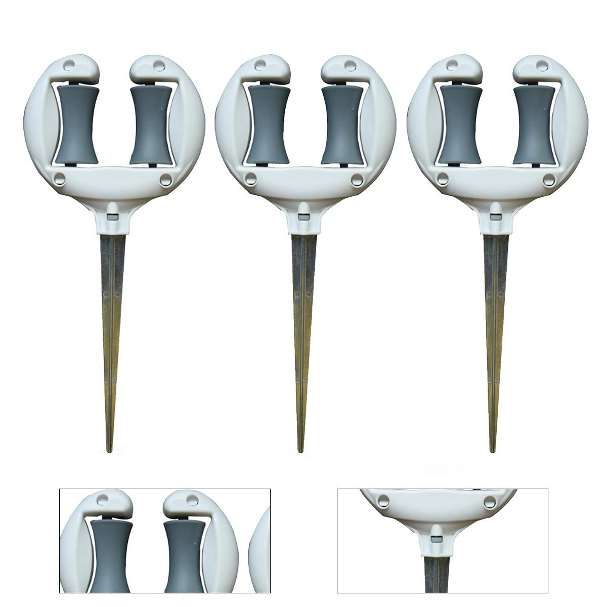 Dopwii 3pcs Gartenschlauch-Führungsspieß, Schlauchführung Garten mit Oberer Rolle, um den Gartenschlauch an Pflanzen und Sträuchern Vorbeizuführen KAUF-WOHN-GA1085-018