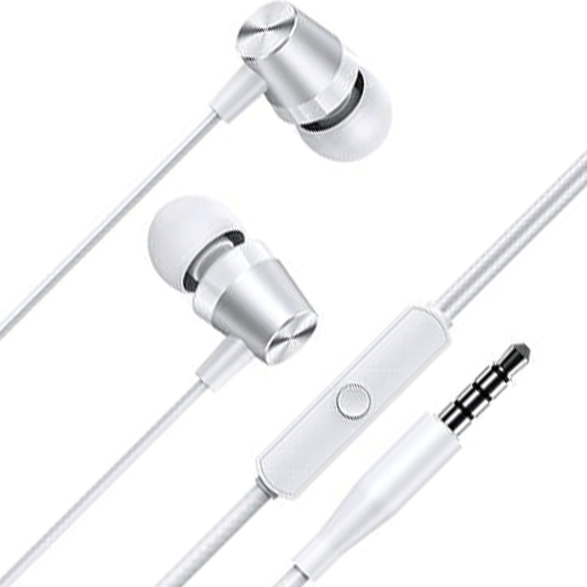 Stereo slúchadlá Usams Ep-42 3,5 mm biela/biela krabička Sj475Hs02