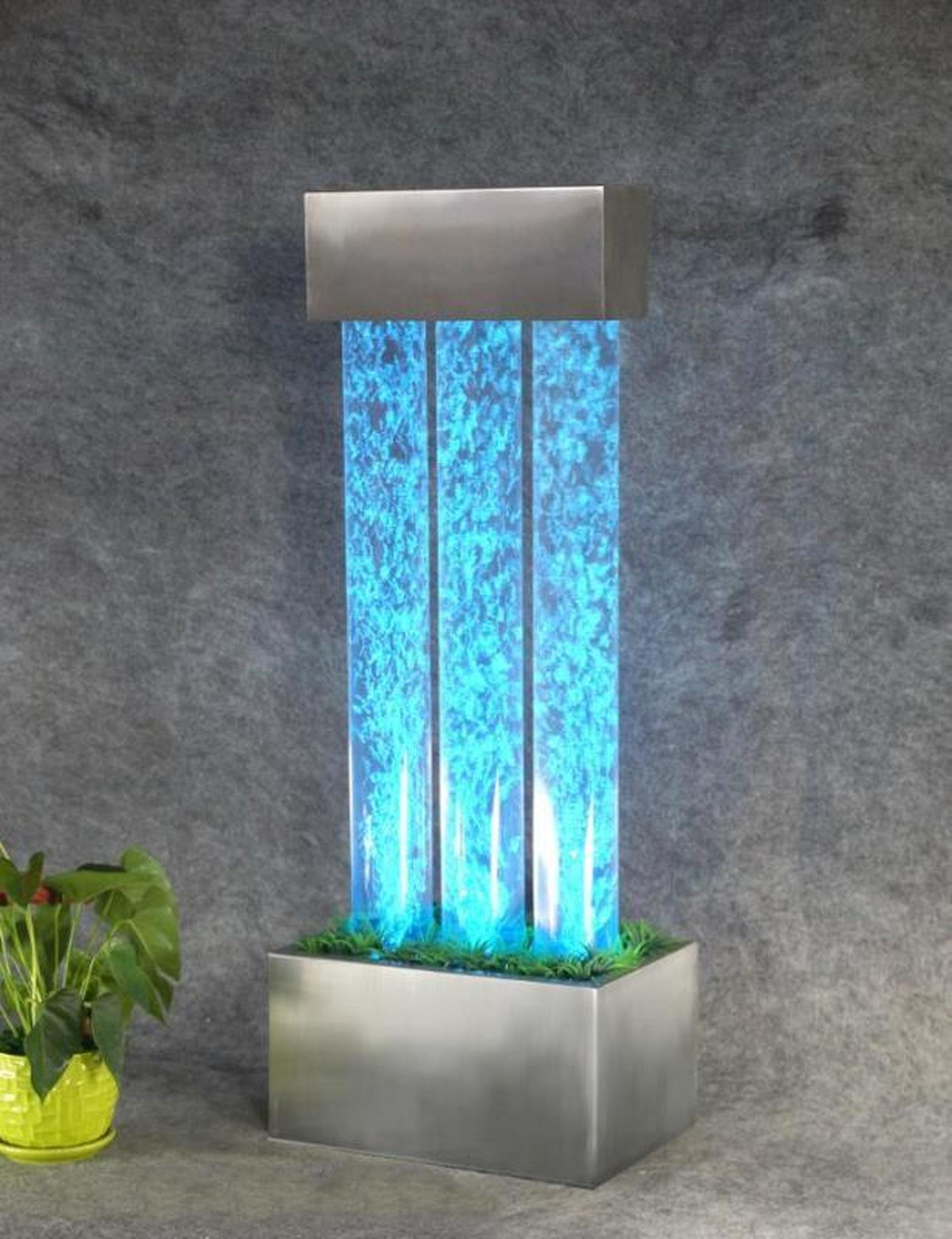 Xl Moebel Gmbh Wassersäule Wasserwand Brunnen Led Beleuchtung Wasserspiel Wassersäule Säulen JVM4069424520323