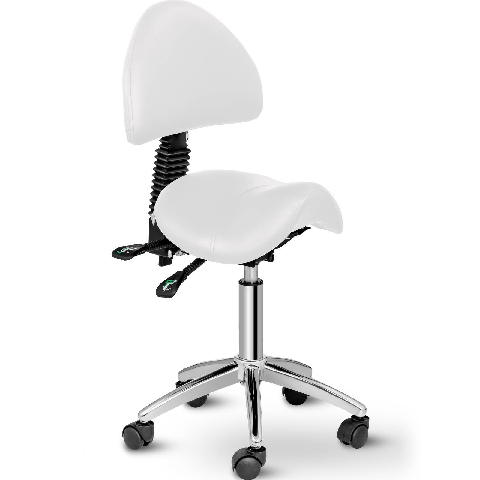 Expondo physa Sattelstuhl - 550 - 690 mm - 150 kg - Weiß PHYSA BERLIN WHITE