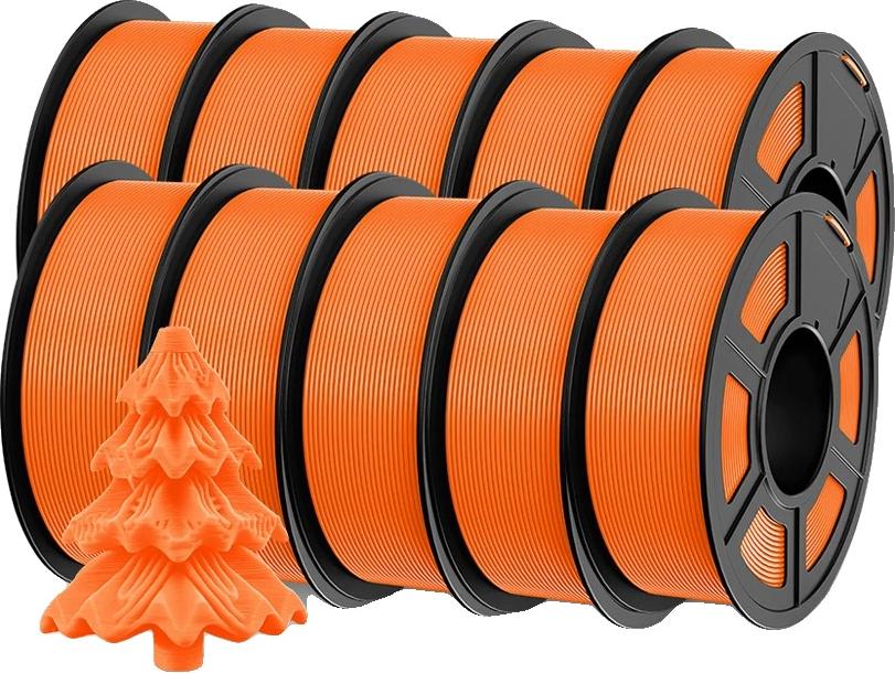 OEM 3D-Filament, verbesserte Zähigkeit, umweltfreundliches Material, PLA p 2.0 S-Orange 1624