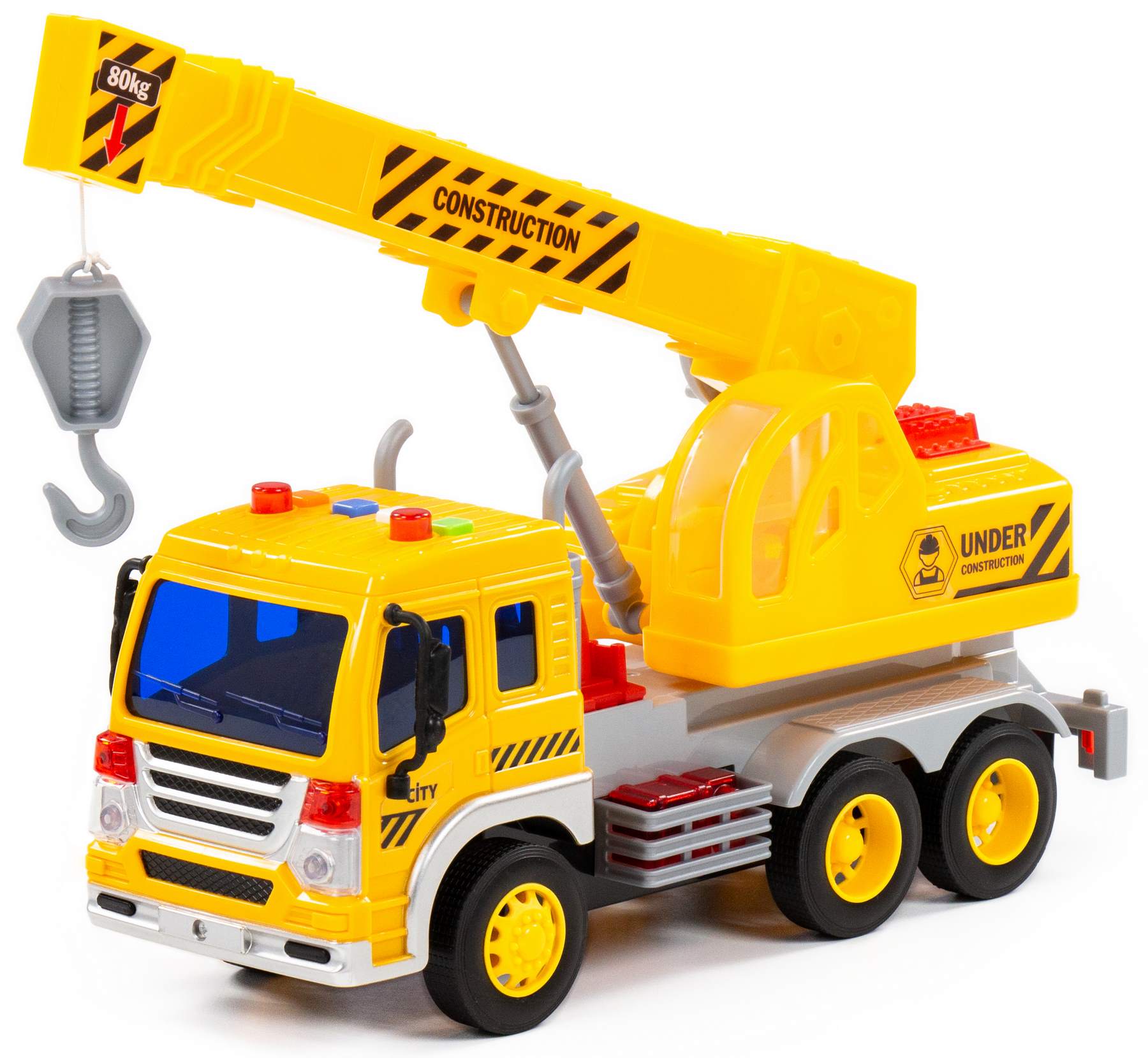Kinderspielzeug 1:20 Baulaster Kranwagen LKW-Kran Baustelle Spielzeugauto 