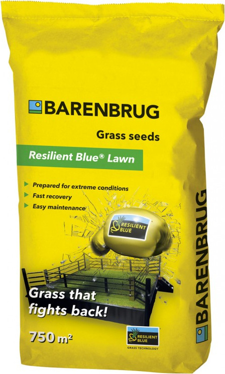 Barenbrug Resilient Blue Lawn - Rasensamen, der extremen Witterungsbedingungen standhalten muss 15kg