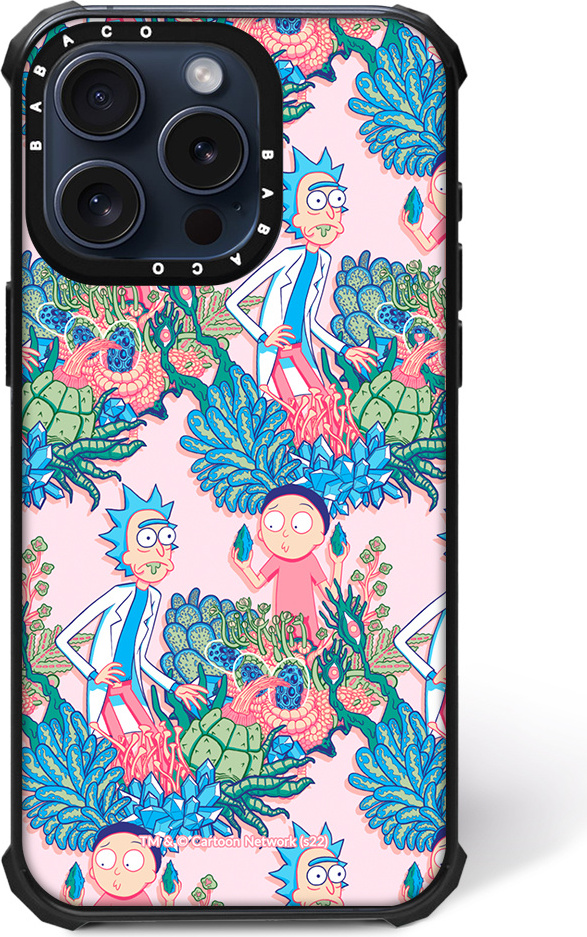ERT GROUP Rick and Morty Pattern Rick & Morty 021 Magnetické puzdro na mobilný telefón pre IPHONE 13 PRO MAX Case, palcové, kompatibilné s MagSafe, nárazuvzdorné, ružové