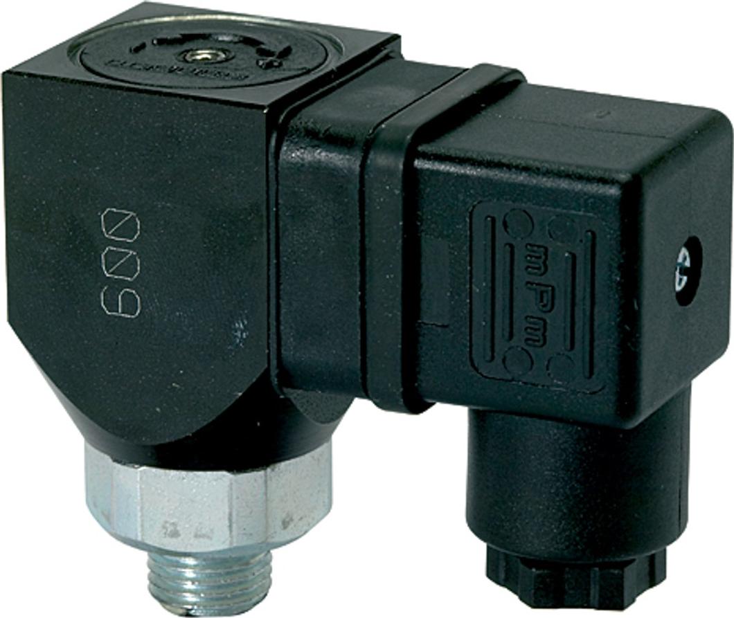Riegler Druckschalter, Wechselkont. drehbar, Stahl ver., G 1/4, 0,3-2 bar DS 6011