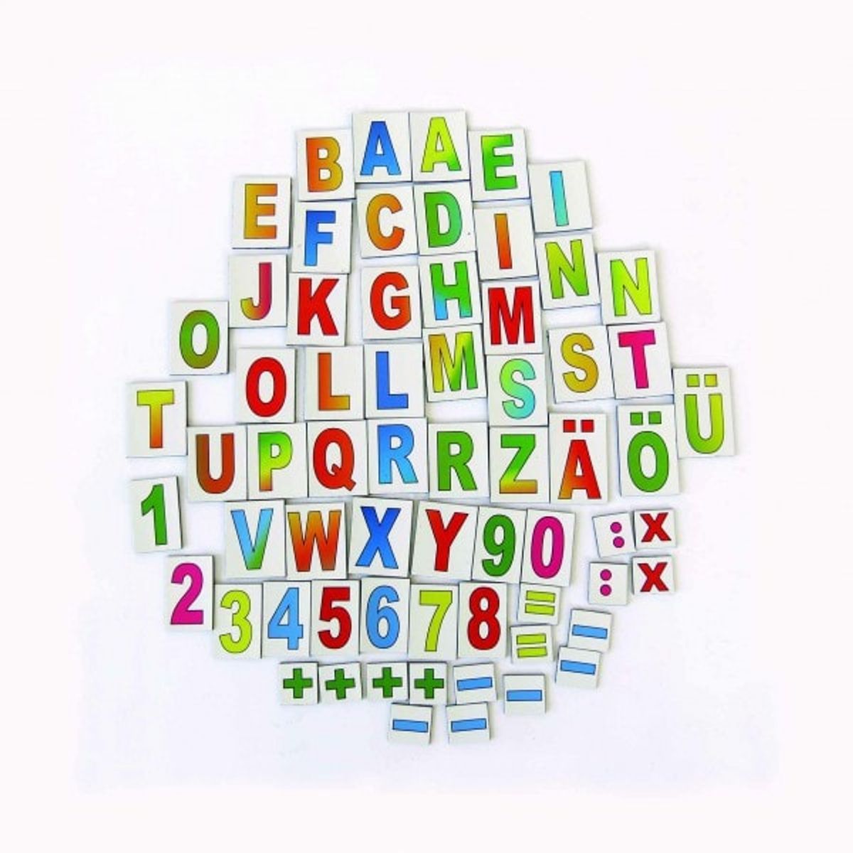 78er Set Magnet Buchstaben Zahlen Magnetzahlen Magnetbuchstaben Alphabet A-Z 